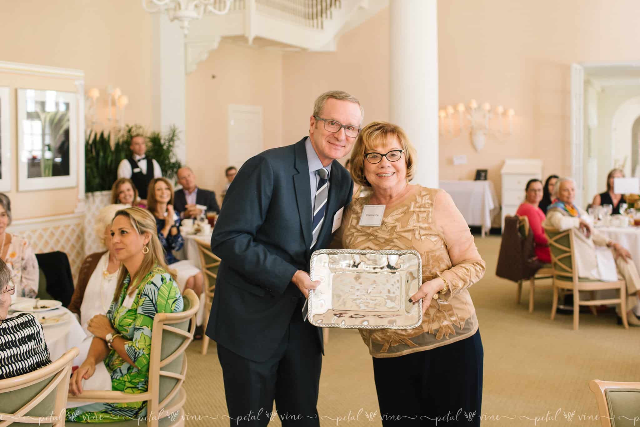 Ernestine Tye with award