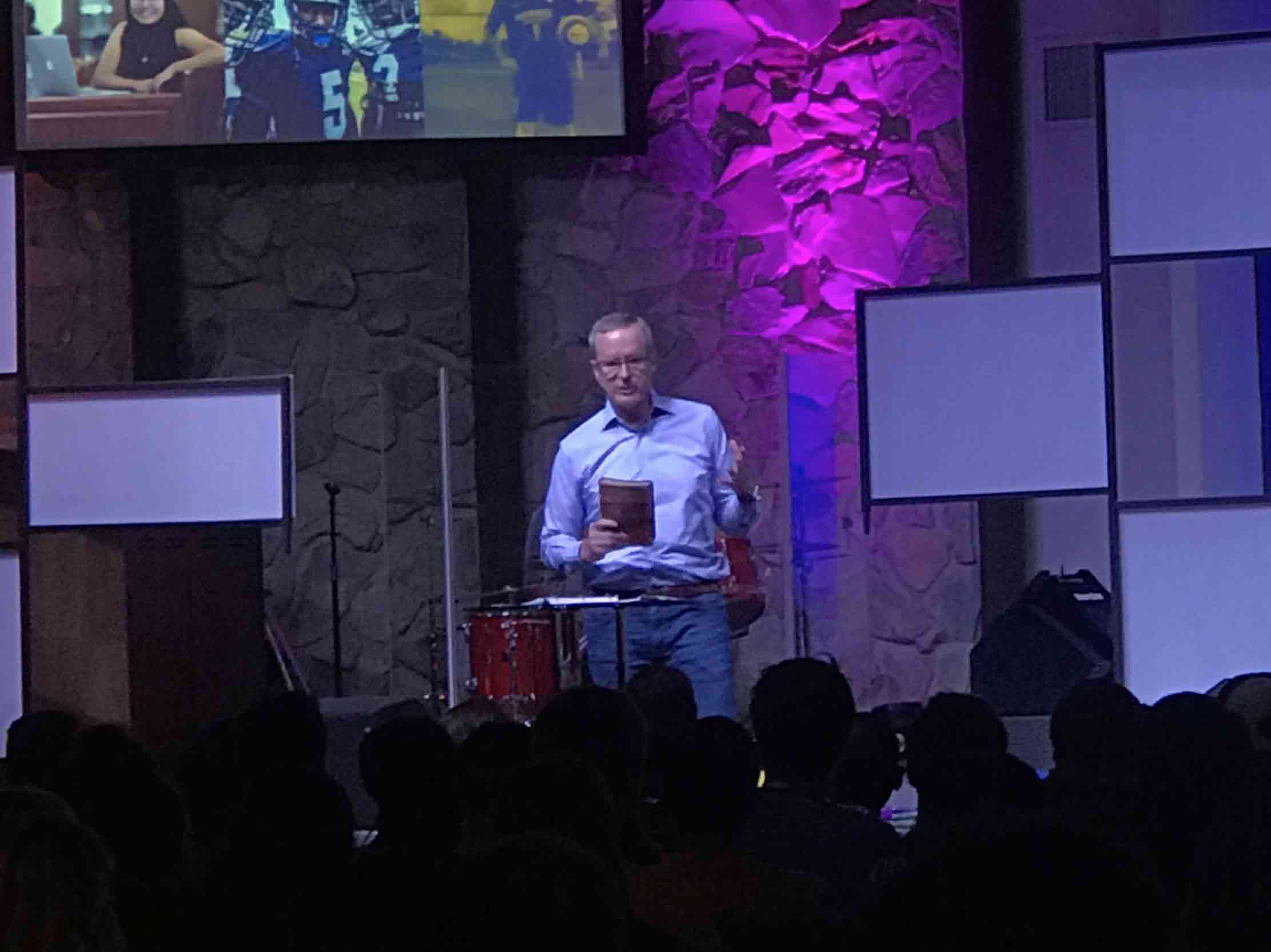 President David Hoag Speaking in Chapel