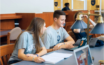 2 Students in library
