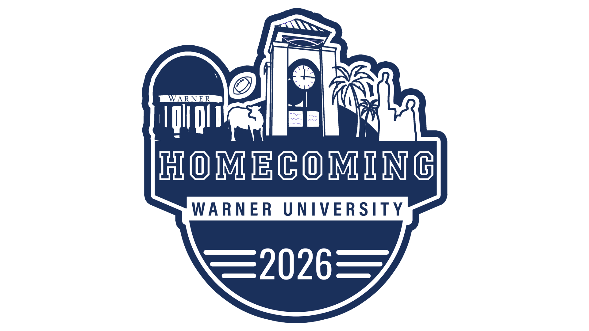 Warner University Alumni Homecoming Logo 2026